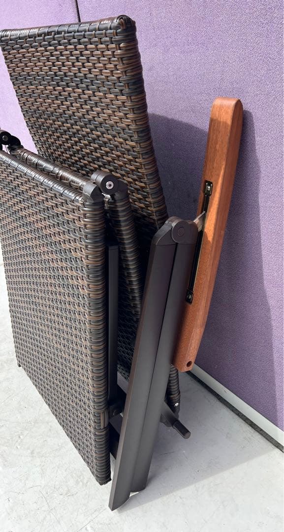 フットレスト付きのハイクラスIIデッキチェア