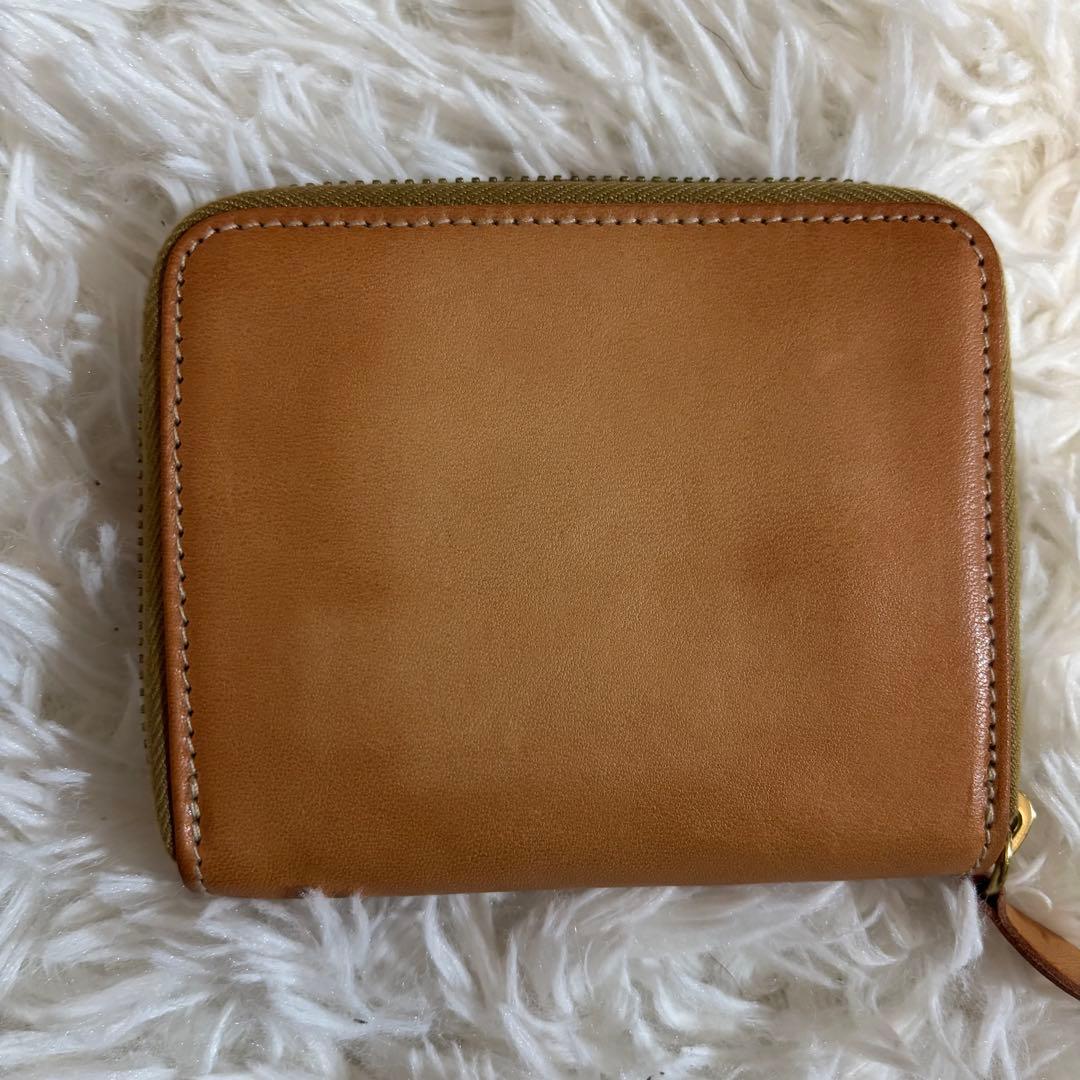 【新品】IL BISONTE 二つ折り財布 ナチュラルレザー