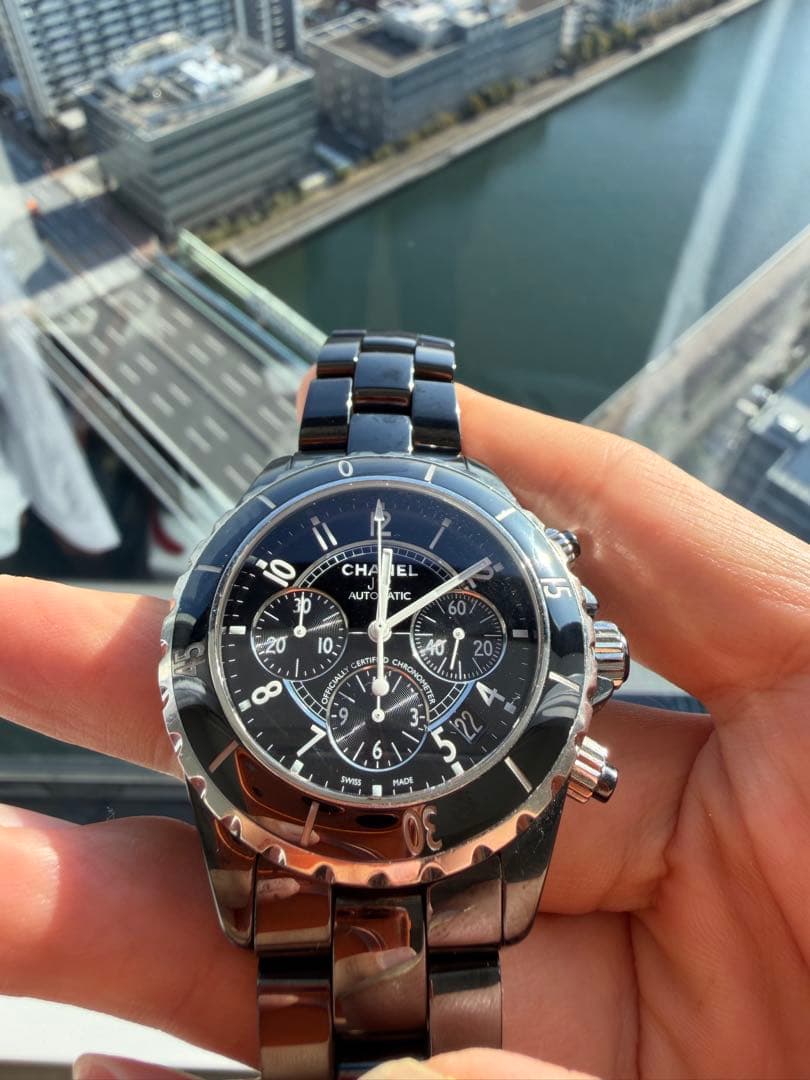 CHANEL J12 クロノグラフ　シャネル　 腕時計 ブラック セラミック