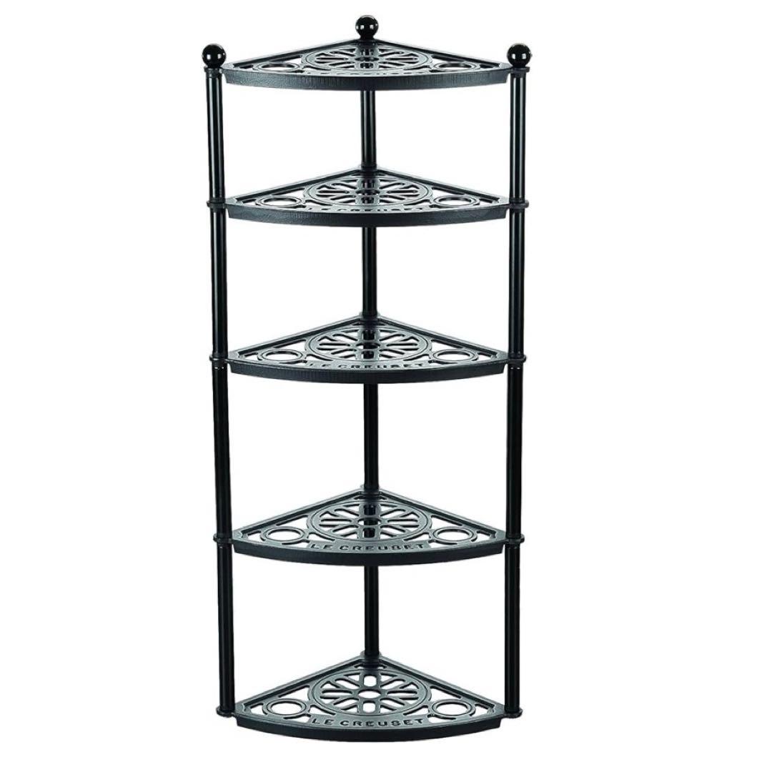 Le Creuset ポットスタンド　マットブラック 5段