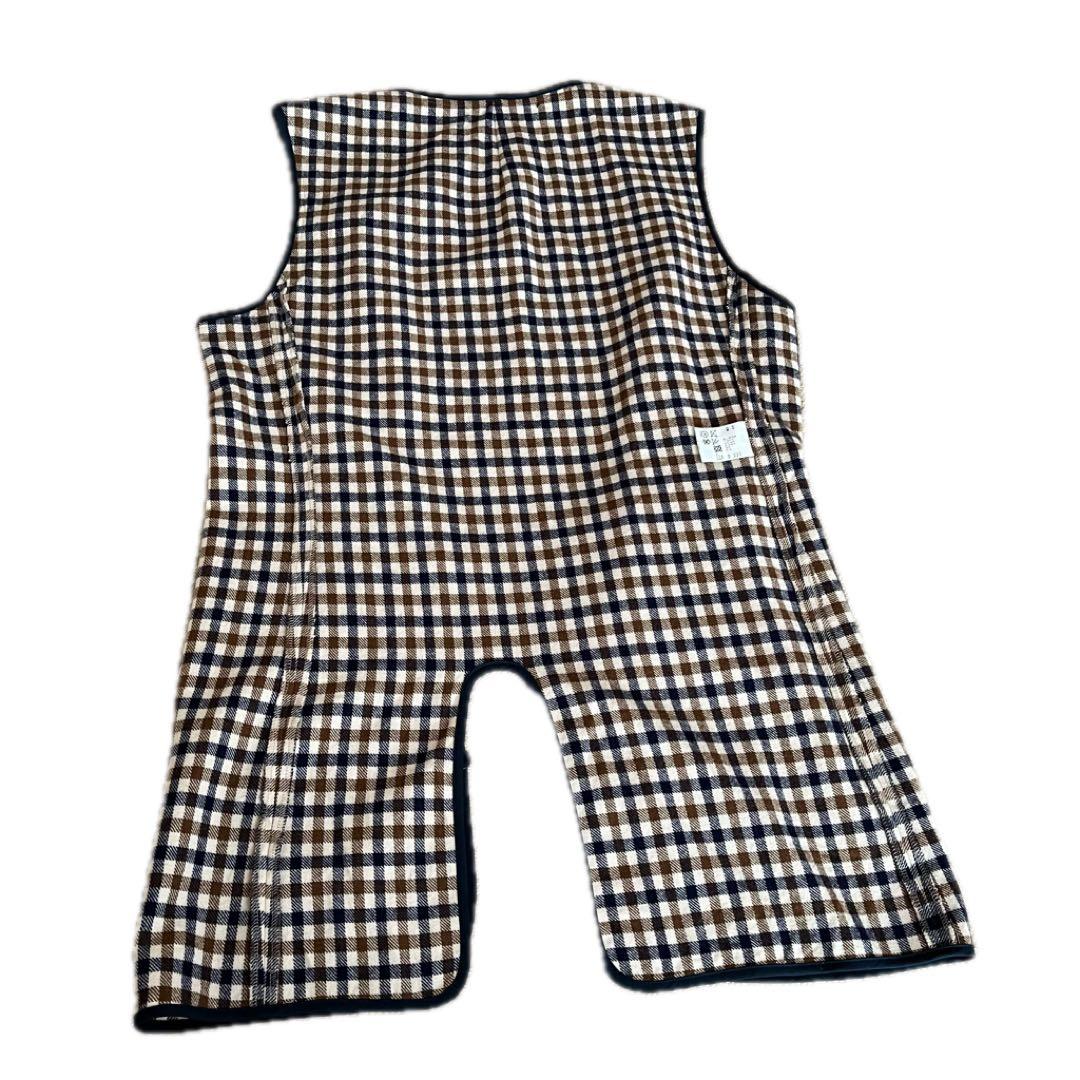 ✨現行✨アクアスキュータム ロンドン ステンカラーコート クラブチェック 黒38