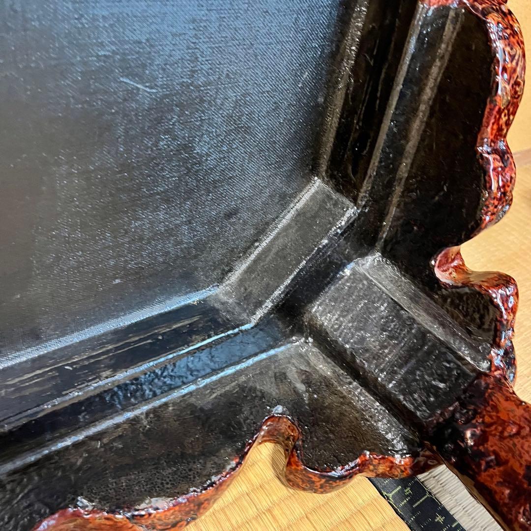 高級座卓　津軽塗　細かな細工　特徴的な脚デザイン