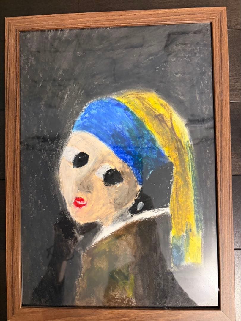 真珠の耳飾りの少女 絵画模写 フェルメール