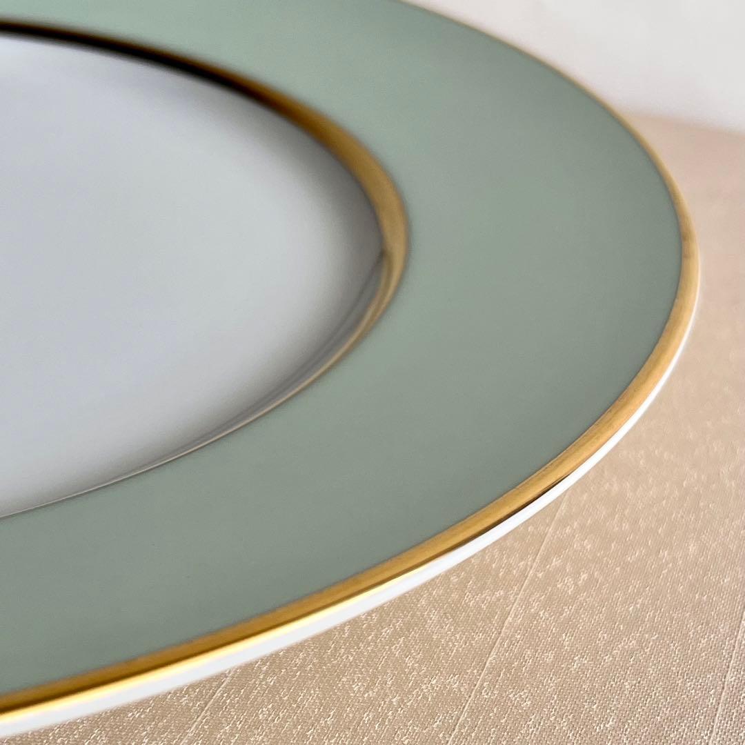 『1/31迄期間限定値引き』★シャビーシックなミントグリーンのディナー皿