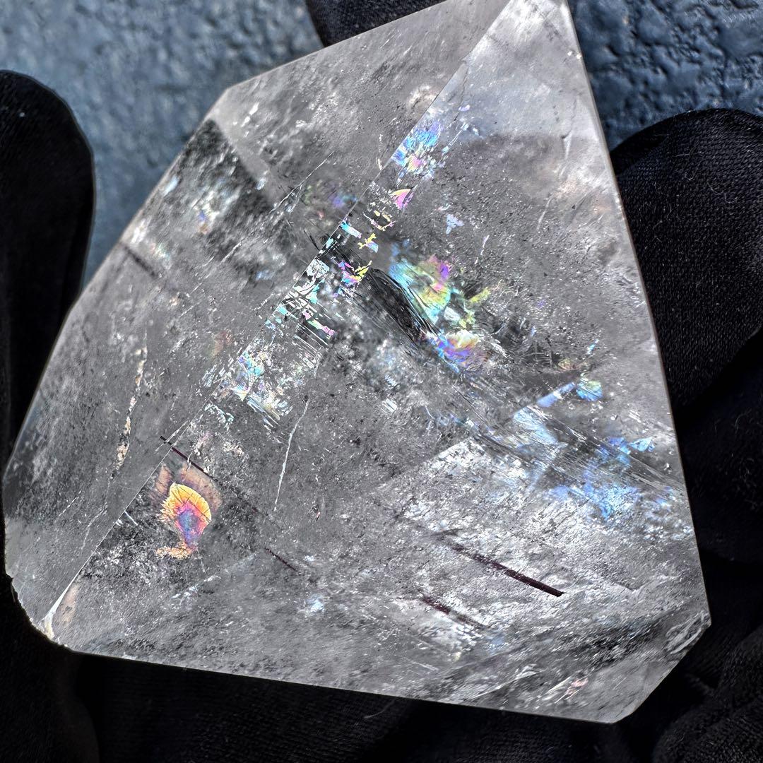 【金運】レインボー☆ヒマラヤ水晶レッドルチルクオーツフリーフォームA1177