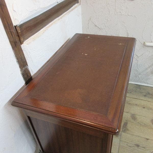 イギリス アンティーク 家具 レディーデスク 机 木製 マホガニー 6630d