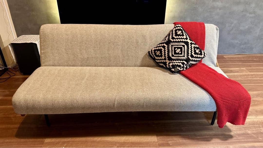 値下　ジャーナルスタンダードHABITATハビタ ソファベッドベージュ180cm