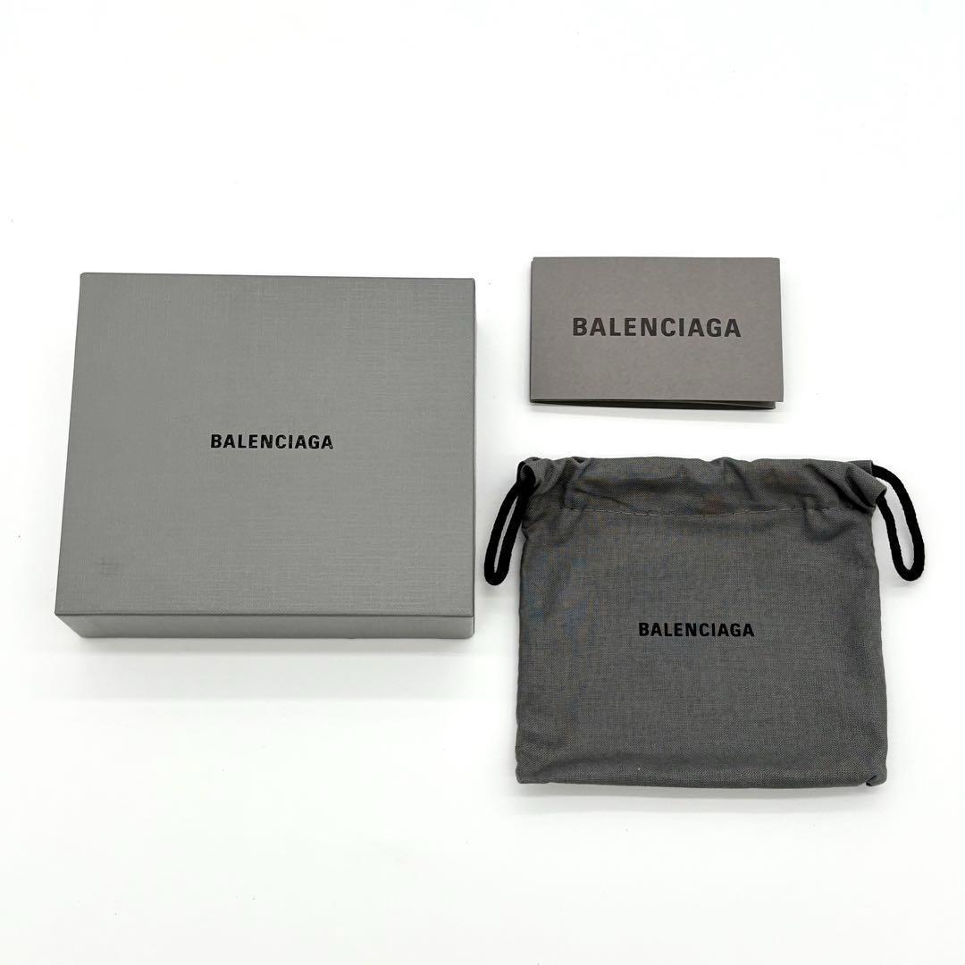 バレンシアガ マネークリップ お札入れ カーフ 黒 ブラック 箱 袋付き1857