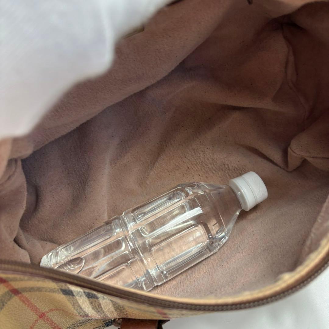 英国製 バーバリーノバチェック ミニボストンバッグ ハンドバッグ