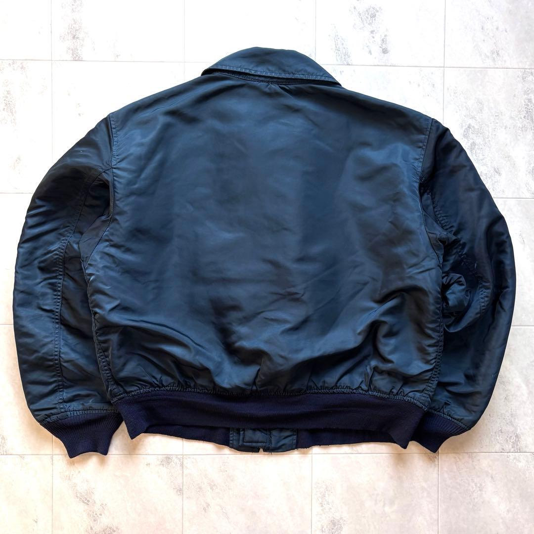 【USA製】90s アルファ CWU-45P フライトジャケット 短丈 L