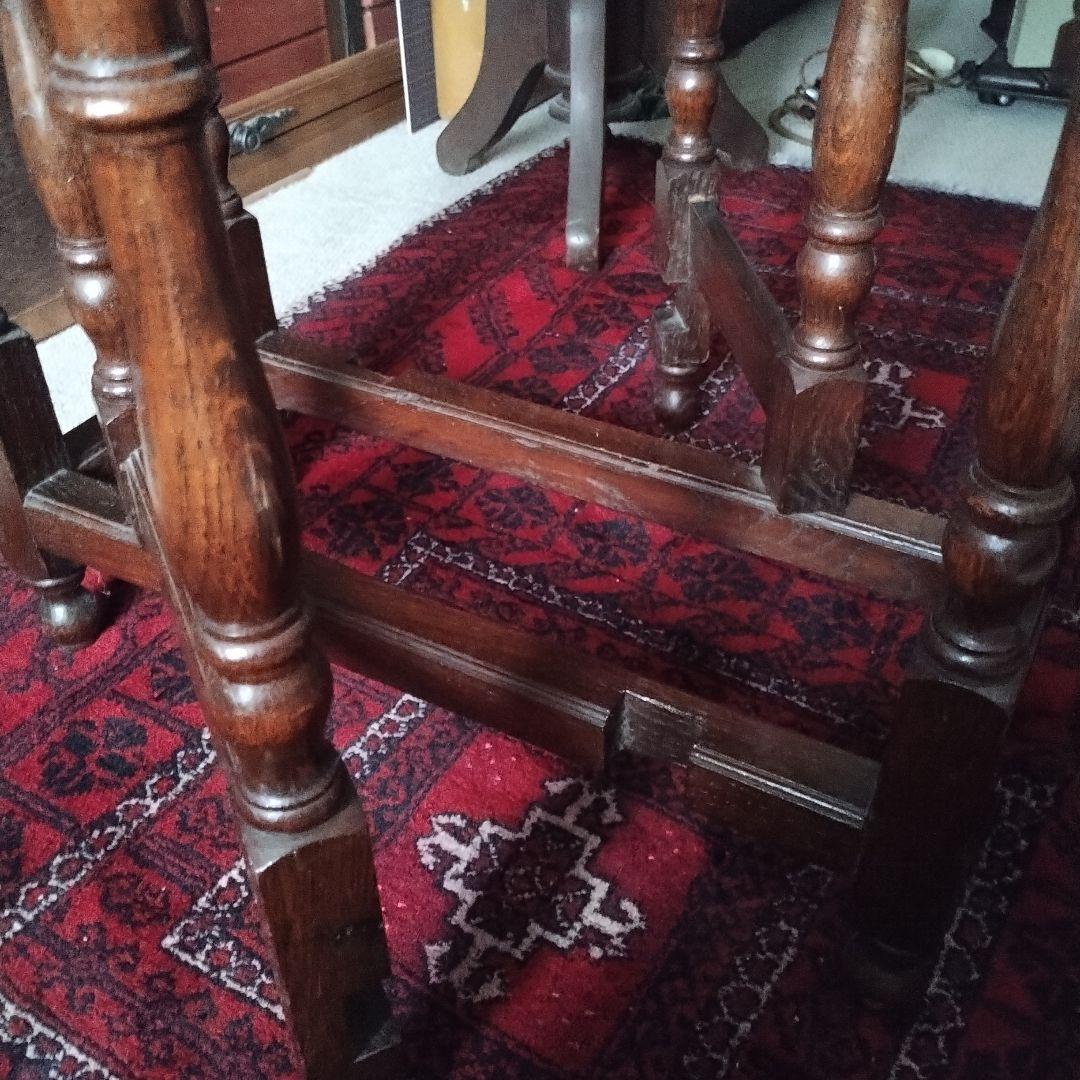 アンティーク　ゲートレッグテーブル　バタフライテーブル　イギリス　英国　小振り