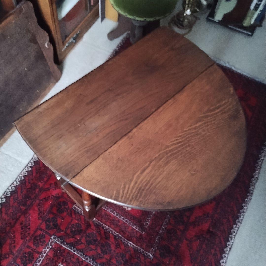 アンティーク　ゲートレッグテーブル　バタフライテーブル　イギリス　英国　小振り