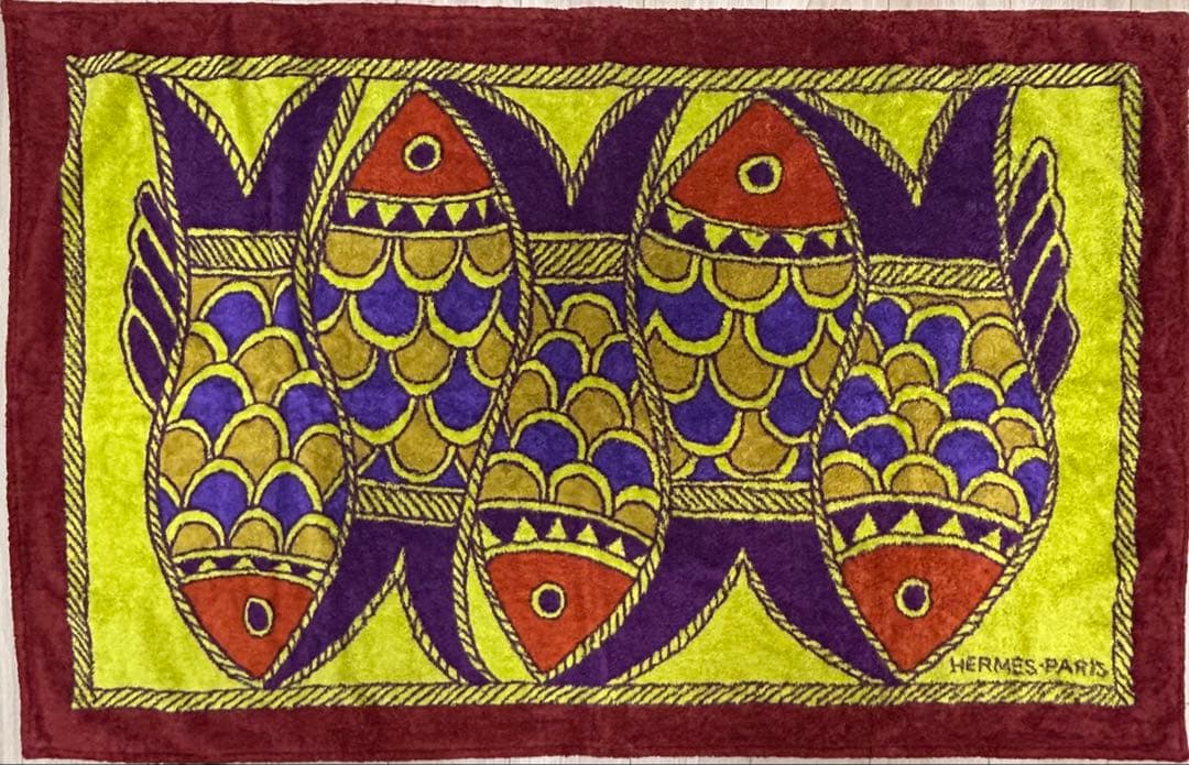 エルメス　ビーチタオル　ビンテージ