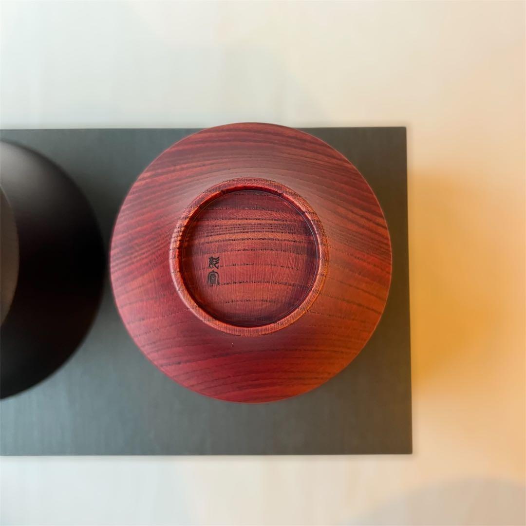 我戸幹男商店 TSUMUGI 汁椀 駒型 KOMA ペアセット 山中漆器