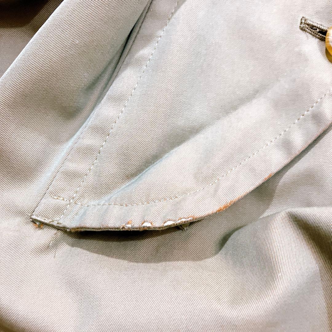 【逸品】バーバリーズ　トレンチコート　玉虫色　ヴィンテージ　ノバチェック　L相当