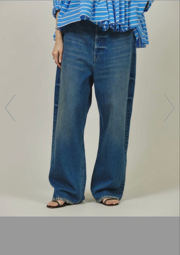 &RC ワイドルーズデニムパンツ Curensology カレンソロジー 38