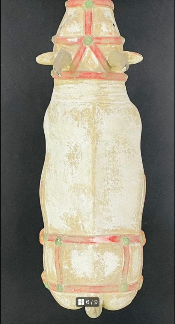 清代陶器 牛置物 置物 陶製 古美術 民窯 骨董 インテリア