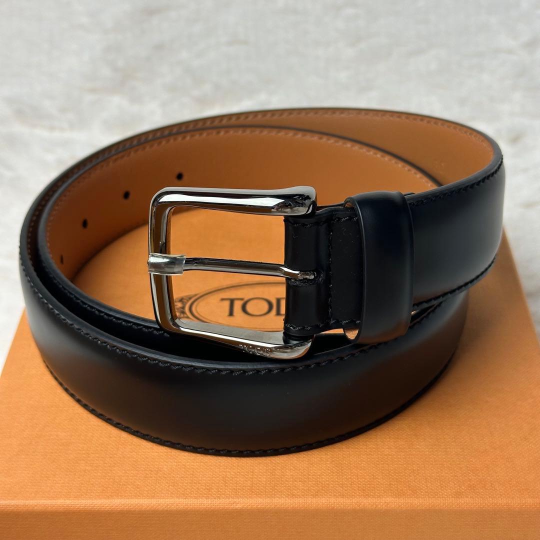 新品未使用　TOD'S トッズ ベルト ブラック 現行品 保存袋付属