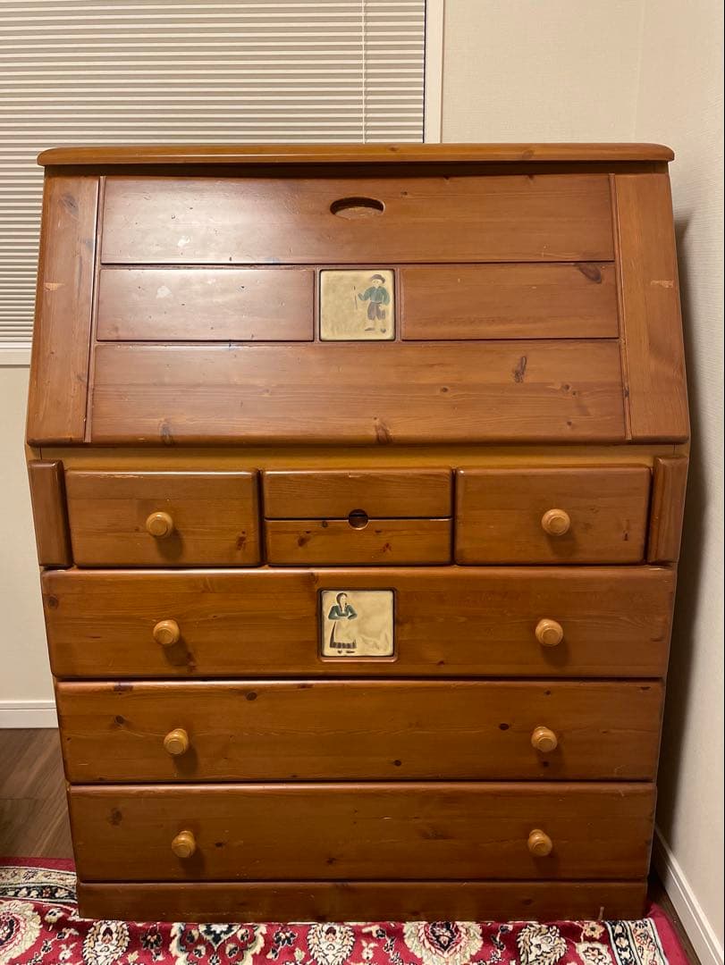 ライティングビューロー (W85×D42×H110cm) (乙姫)