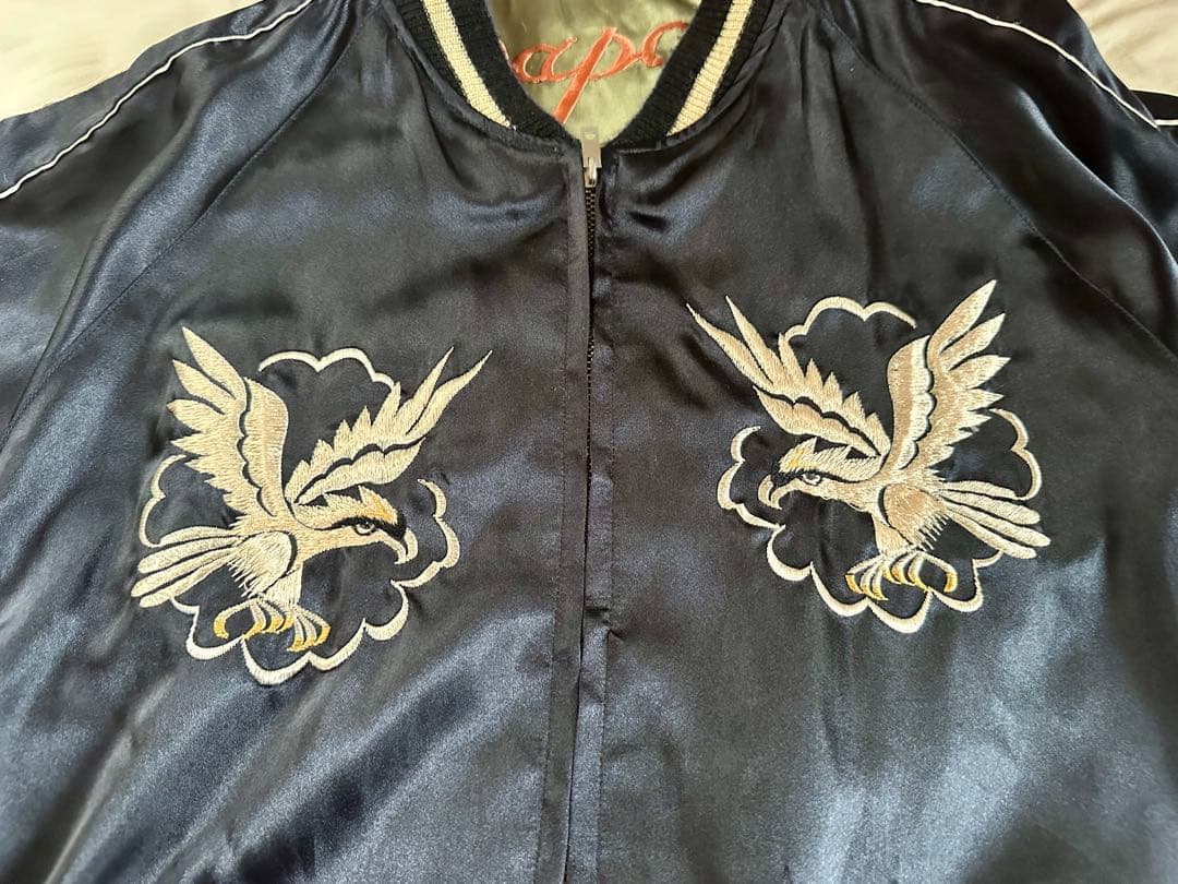 テーラー東洋 スカジャン　龍✖️鹿　ブラック　グリーン