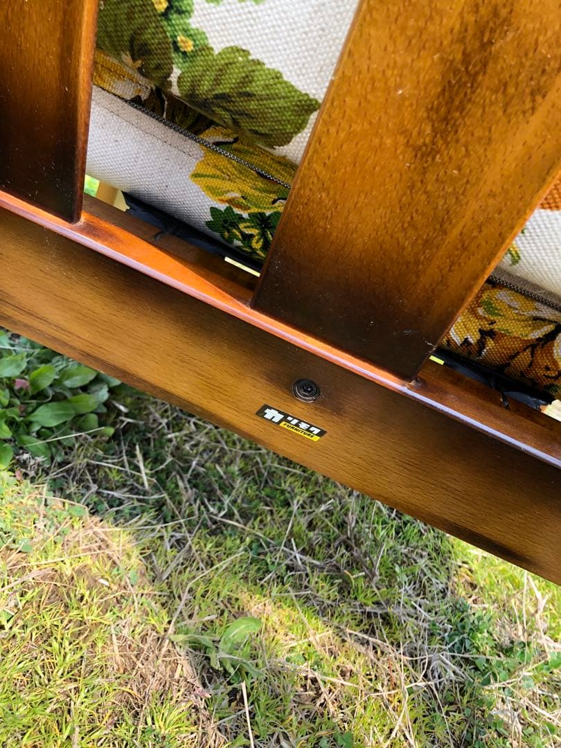 オールドカリモク 希少 3人掛けソファ 美品 カタカナカリモク 真ん中 1脚