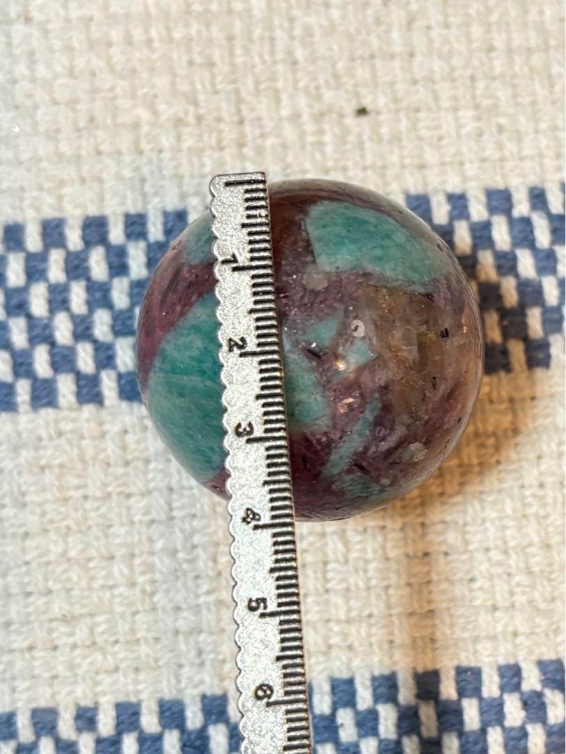 共生　スフィア　サンストーン　レピドライト　ブラックトルマリン　アマゾナイト