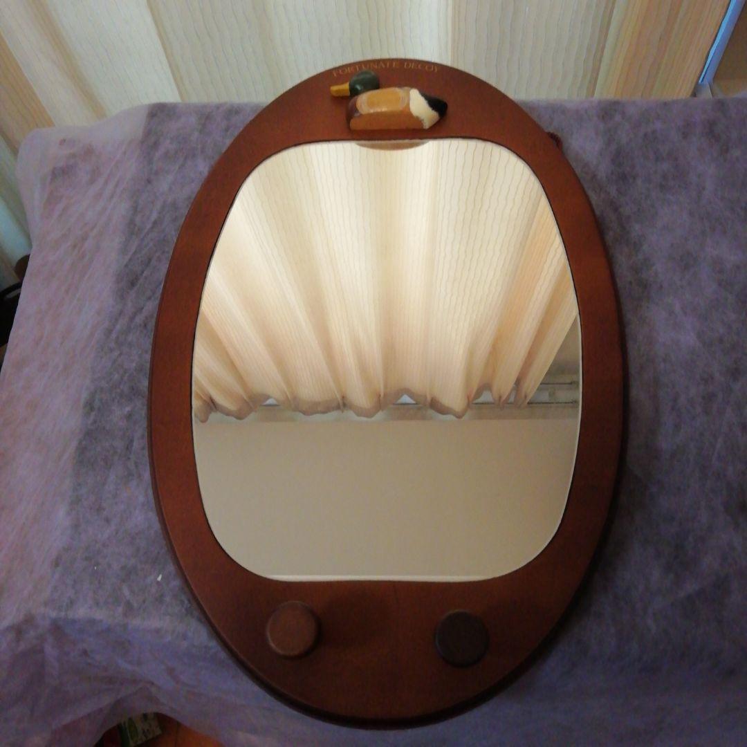 新品　ウォールミラー　手描絵付フォーチュネイト　デコイ　ROSIER