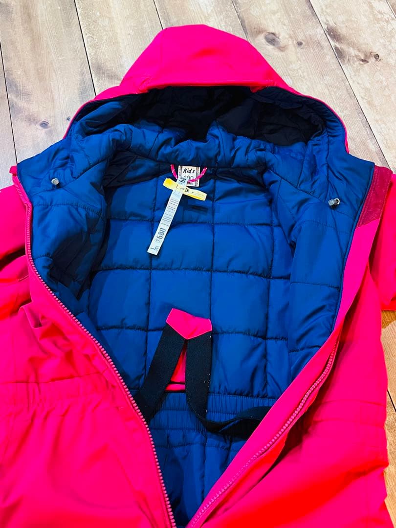 montbell 子ども用スキーウェア 100cm レッド