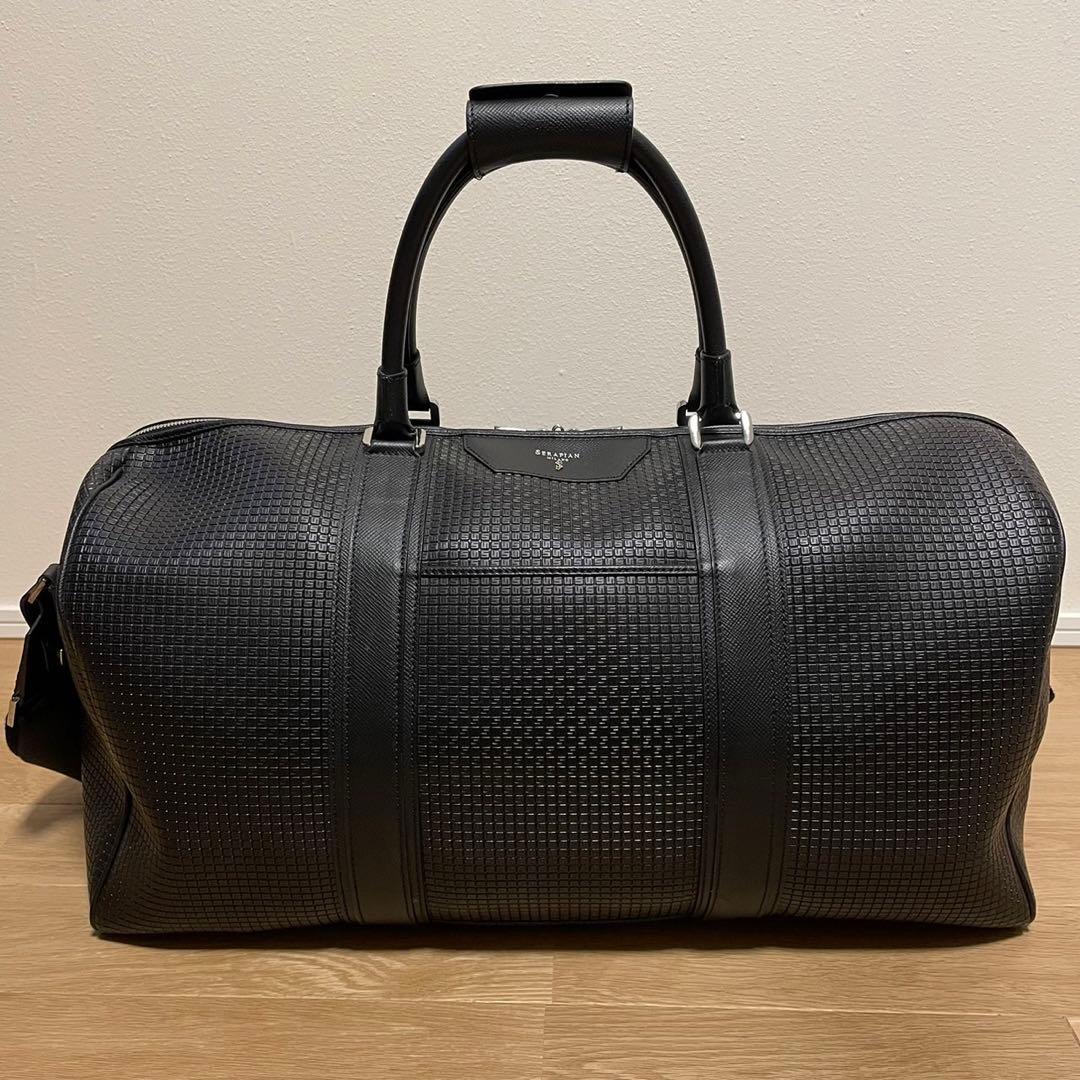 セラピアン　ボストンバッグ　STEPAN SERAPIAN ブラック