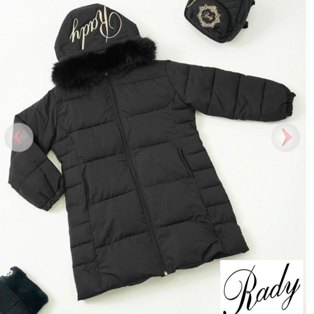 ❤︎Rady ちびrady フードファー　フーディダウンコート❤︎