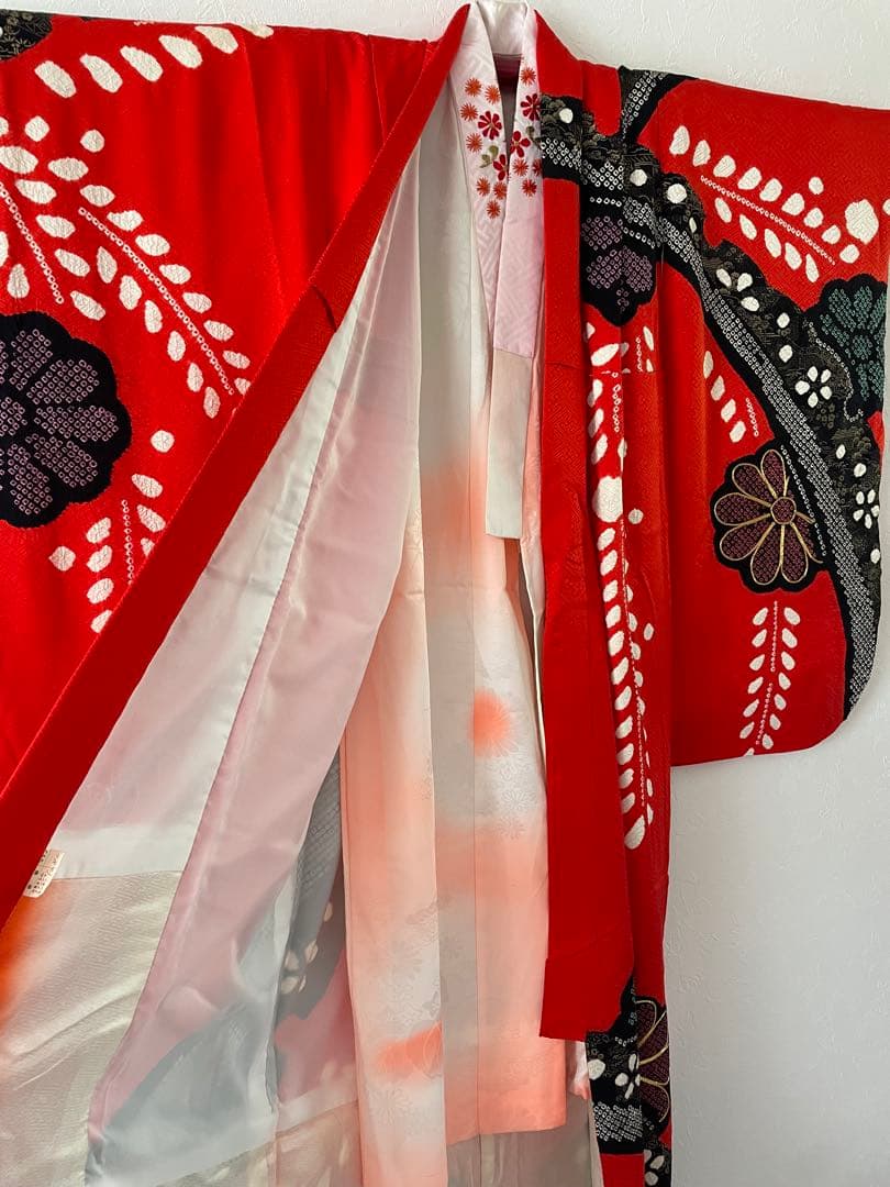 美品　ジュニア　ハーフ成人式　正絹　晴れ着　お着物セット