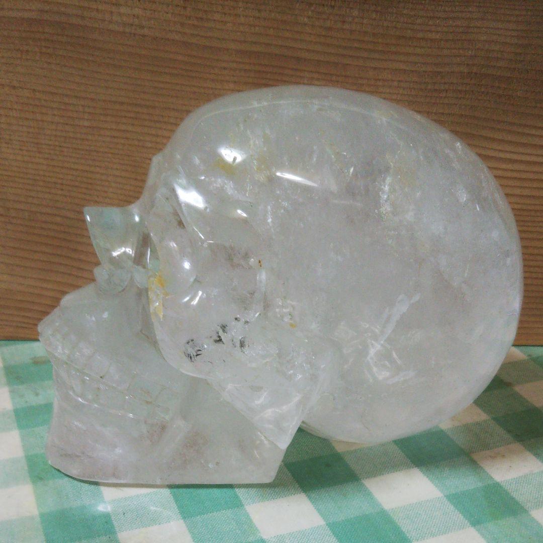 天然水晶 ドクロ 置物 サイズ大