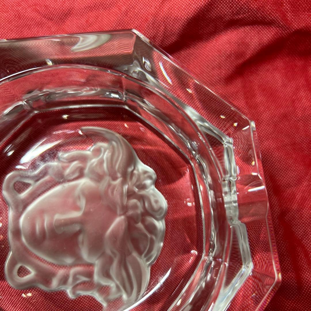 美品 VERSACE 大型　メドゥーサクリスタルアッシュトレイ 13cm