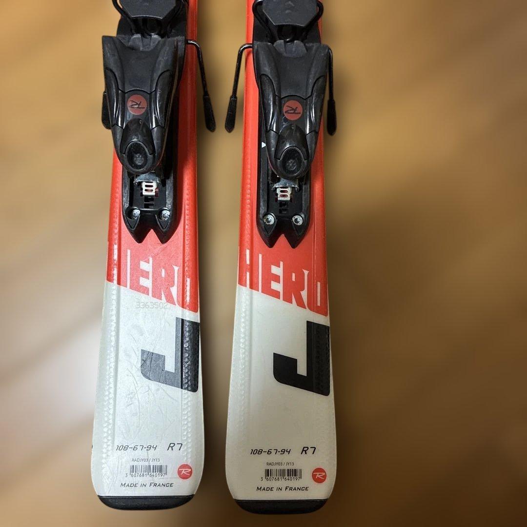 ロシニョール　スキー板　ビンディング　ポール　ストック　110 子供　キッズ