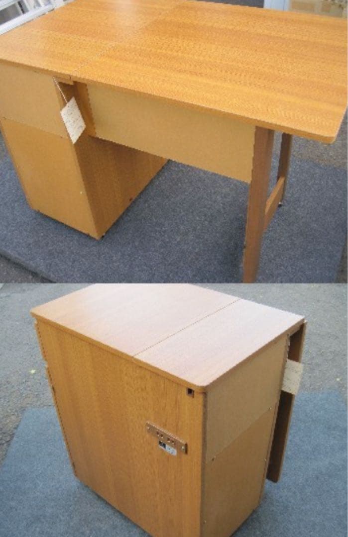 ブラザー工業　ミシン台　折りたたみ式 コンパクトキャビネット　昭和レトロ