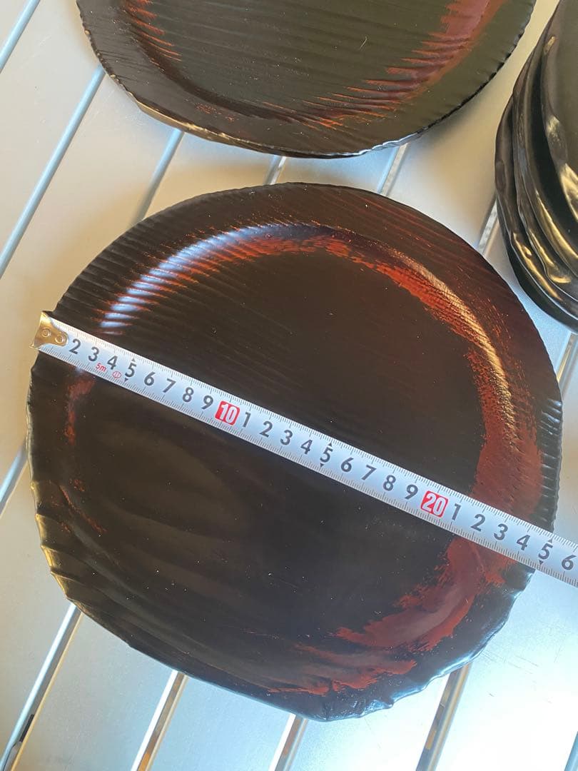 垣内幸彦　康子　銘々皿　漆器　木製皿　和風　伝統工芸　輪島塗　有名作家　中塗漆