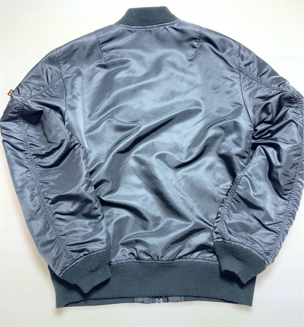 （美品）90s ALPHA MA-1 リバーシブル ブラック × 迷彩