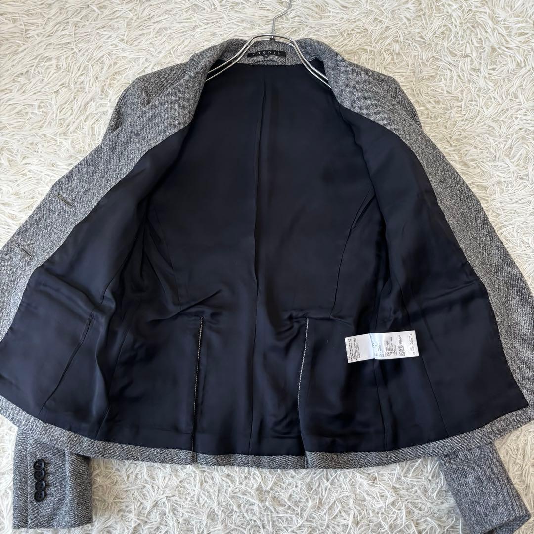 Theory✨パンツセットアップ　ツイード　2B 秋冬生地　ビジネススーツ　M
