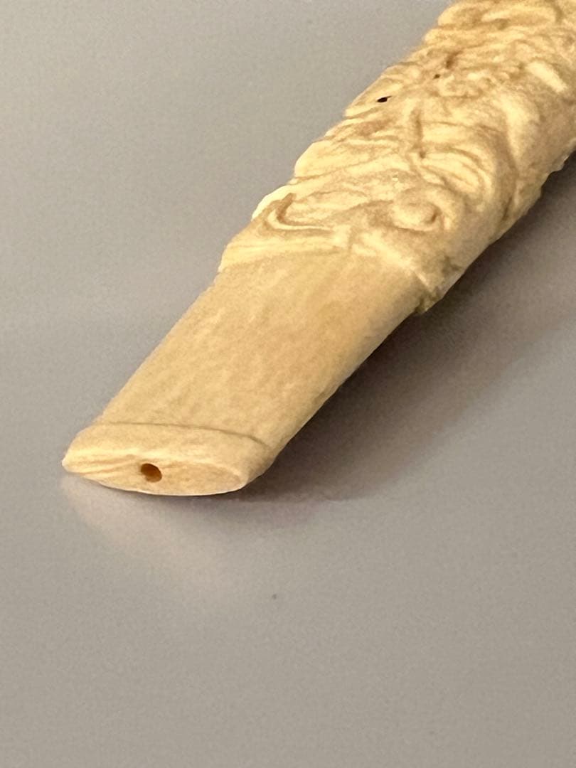 極上 彫刻　龍　パイプ　 H—-004