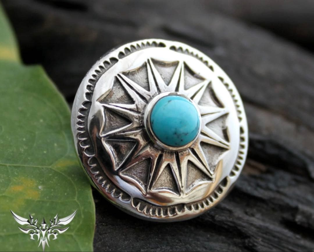 トラッカーウォレット　ショートサイズ　シルバー925アポロコンチョカスタム