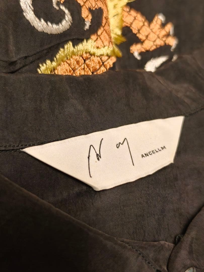 ANCELLM アンセルム Aging Embroidery Shirt