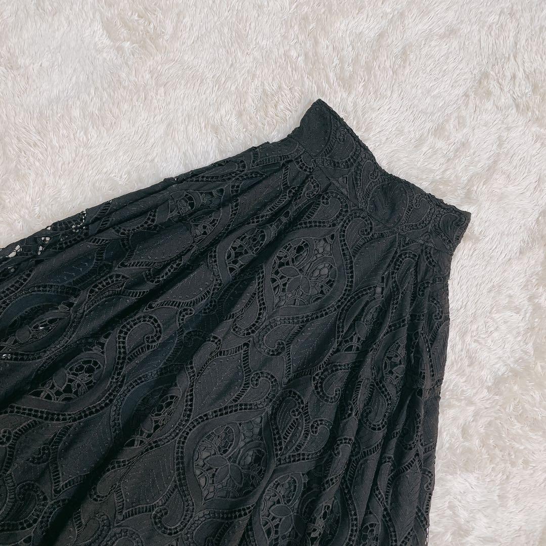 美品✨JENNE 総レース タック フレンチスカート