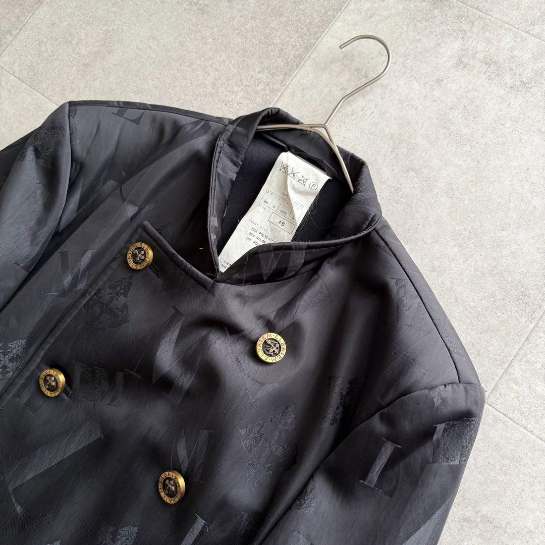 LUNA MATTINO　ルナマティーノ　ロングコート　金ボタン　総柄　黒