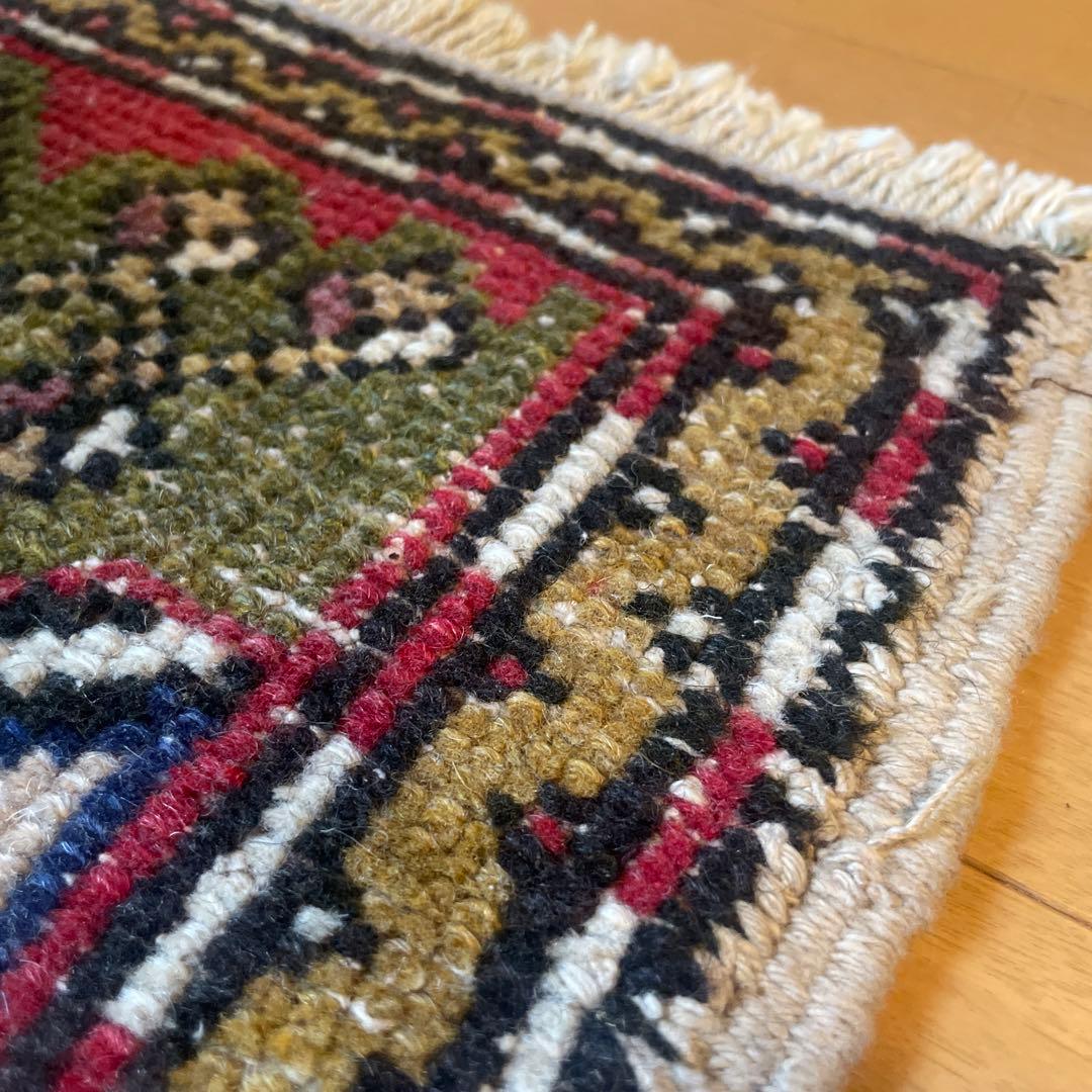 54×96 アンティークレッド　小さなメダリオン　トルコヴィンテージラグ