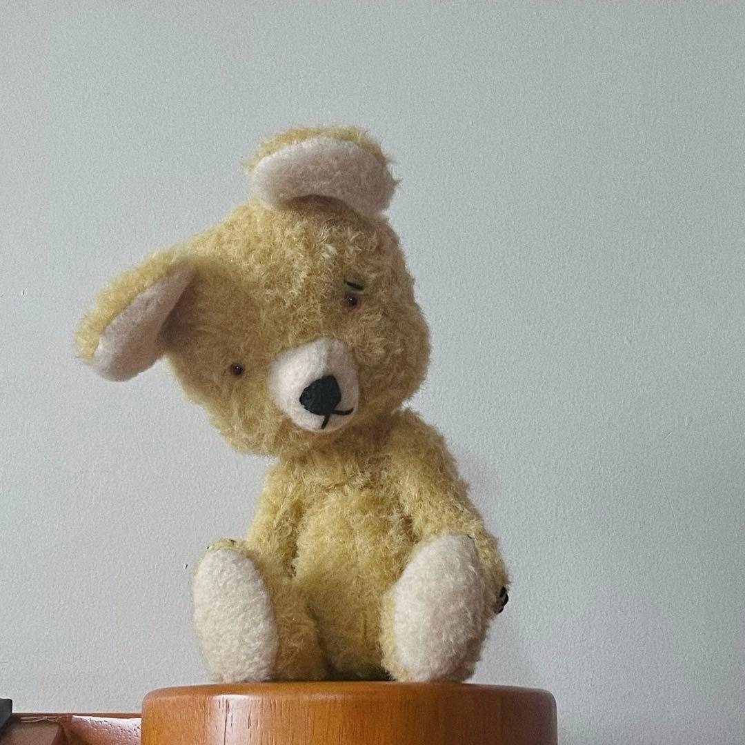 ジンジャーイエローのテディベア くま 海外作家様 ハンドメイド ぬいぐるみ