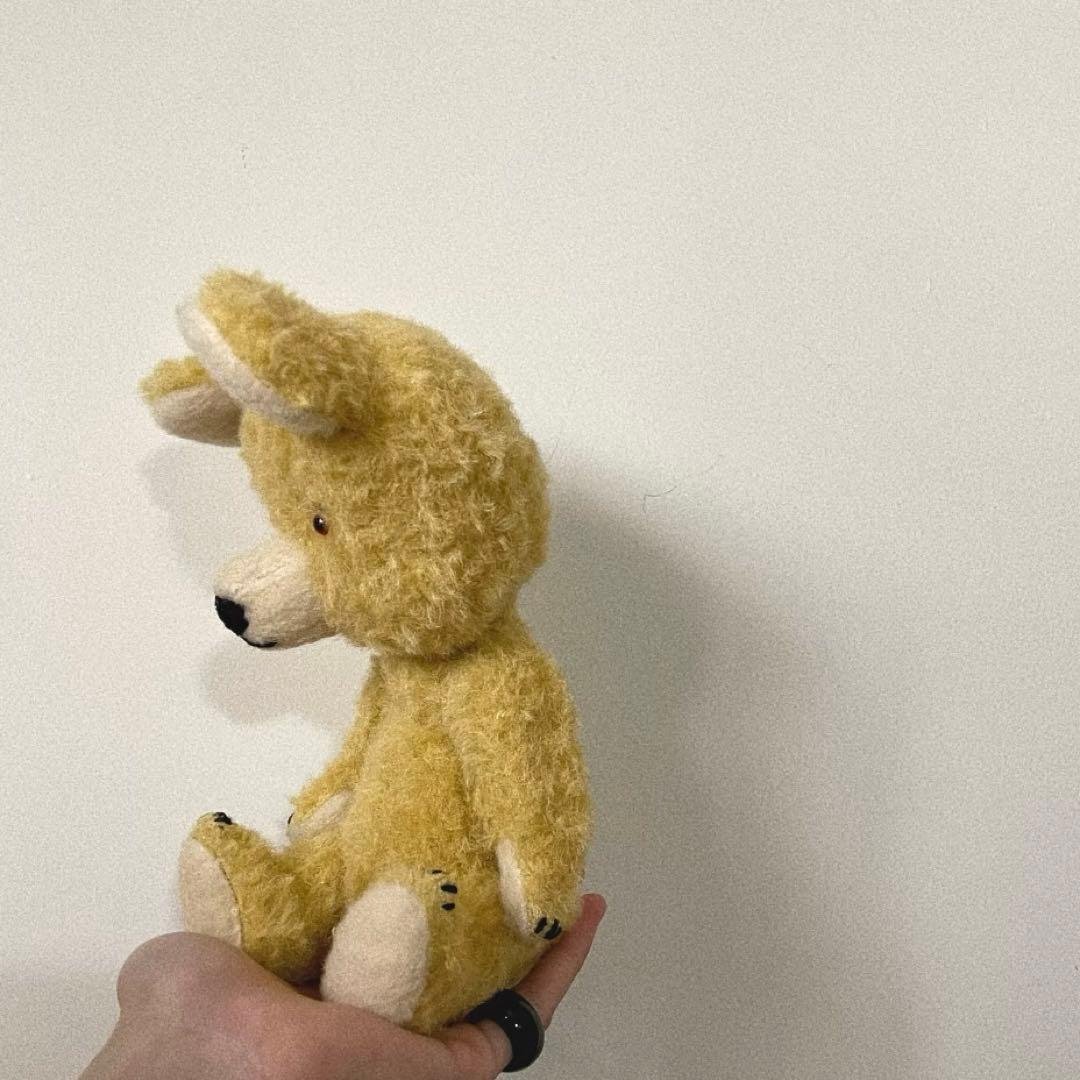 ジンジャーイエローのテディベア くま 海外作家様 ハンドメイド ぬいぐるみ