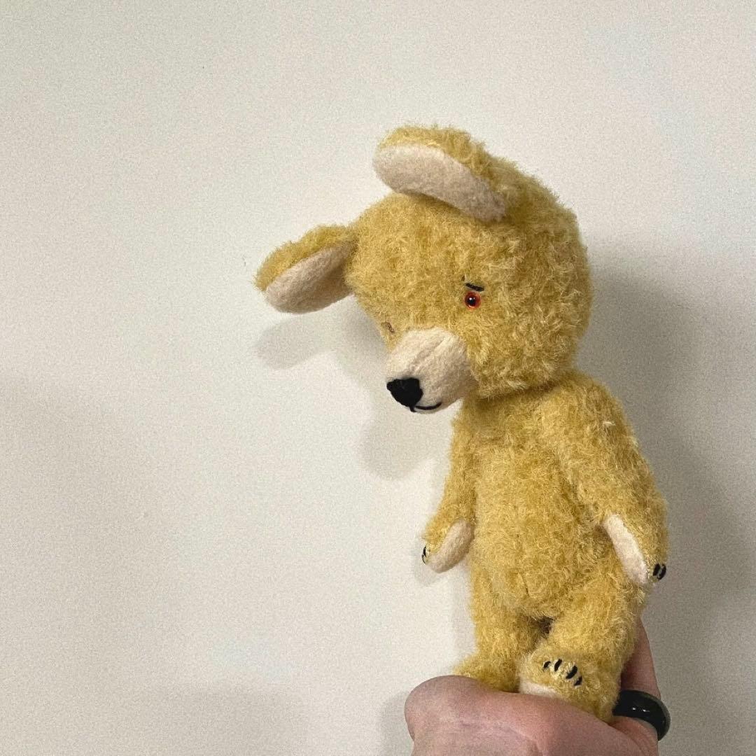 ジンジャーイエローのテディベア くま 海外作家様 ハンドメイド ぬいぐるみ