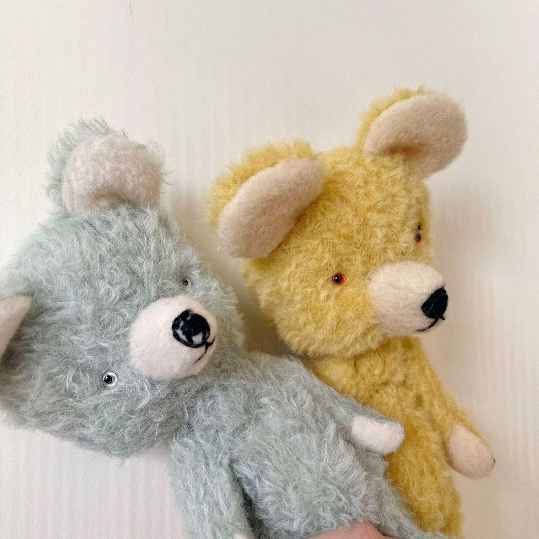 ジンジャーイエローのテディベア くま 海外作家様 ハンドメイド ぬいぐるみ