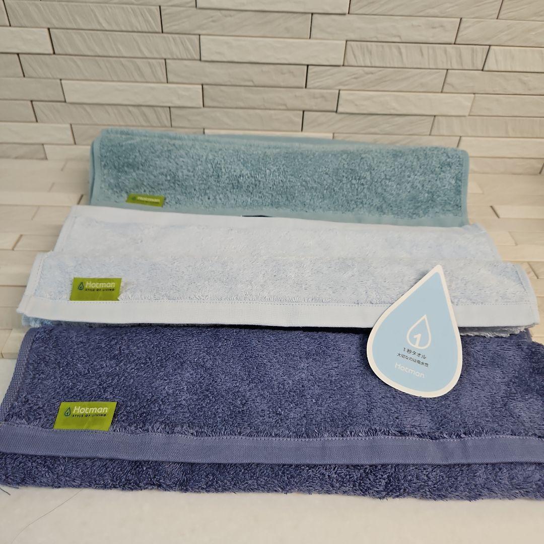 ホットマン　ハーフケットサイズ　ビッグバスタオル&フェイス&ハンドタオル　計8枚