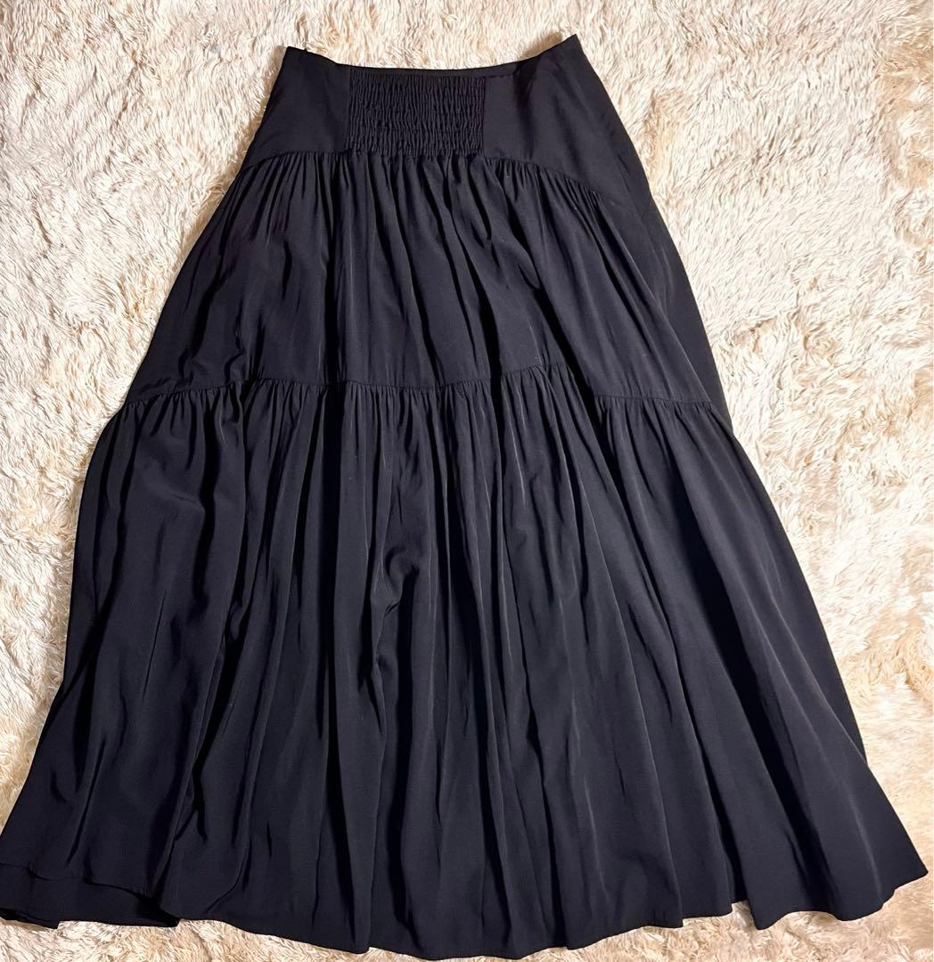 Herlipto＊High-Waist Tiered Long Skirt